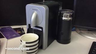 How to use NESPRESSO coffee machine Delonghi [upl. by Daggna]