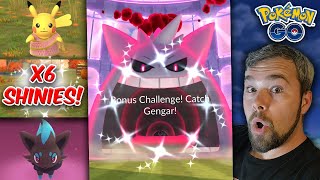 Shiny Gigantamax Gengar Caught Saaree Pikachu More Halloween Shinies Pokémon GO [upl. by Havelock791]