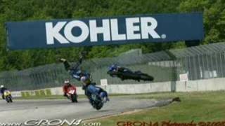 Aaron bappes Road America Crash [upl. by Ebenezer481]