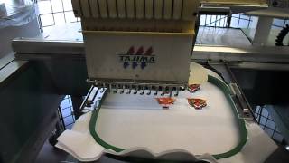 Tajima Embroidery machine TMEX C1201 Bordadora ventastewhcom [upl. by Jopa15]