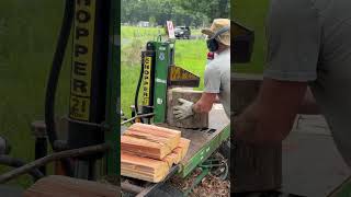 Log Splitter Aussie Chopper 21 Ton Super Axe Honda GX270 Motor logsplitter satisfying machine [upl. by Seppala]