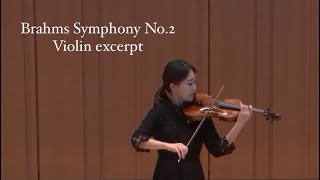 Brahms Symphony No2 Violin Excerpt [upl. by Squier]