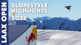 2022 Laax Open Slopestyle Highlights [upl. by Ahar]