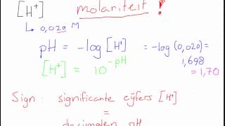 Berekeningen met de pH [upl. by Girard]