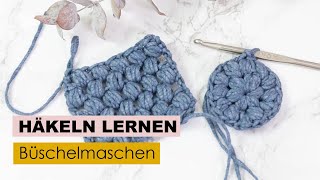 Häkeln lernen Teil 12  Büschelmaschen [upl. by Nrublim]