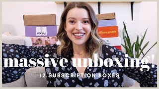 Unboxing and Reviewing 12 Popular Subscription Boxes 2021 Edition [upl. by Aihsyla]