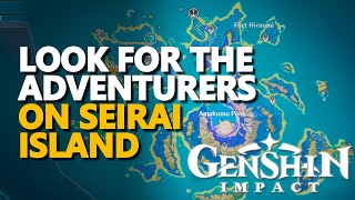 Look for the adventurers on Seirai Island Genshin Impact [upl. by Rehpotsirhk]