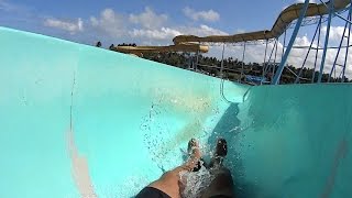 Green Verde Water Slide at Veneza Water Park [upl. by Heisel704]