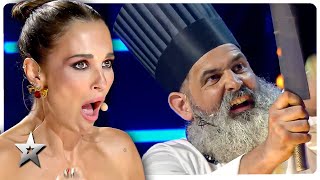 Psycho Chef TERRIFIES The Judges on Spains Got Talent [upl. by Novy]