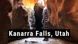 Adventurous LADDER WATERFALL Kanarra Falls HIKE  Kanarraville UTAH [upl. by Holsworth362]