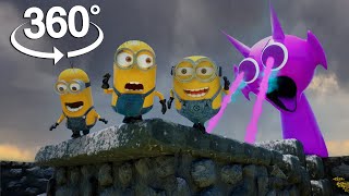 360° Minion Mel vs Giant Sprunki – Epic Showdown in VR [upl. by Onurb52]