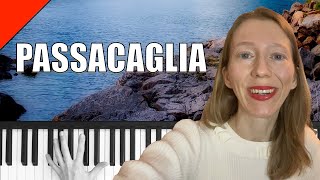 Passacaglia  Händel  Halvorsen  Piano Tutorial [upl. by Nosnaj]