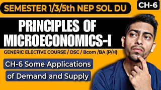 CH6 Some applications of demand and supply  PRINCIPLES OF MICROECONOMICSIGEBcomSOL DU NEP UG [upl. by Annahael]