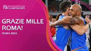 🇮🇹 Grazie Roma 2024 🇮🇹  Best Moments from the European Athletics Championships [upl. by Ettennaj74]