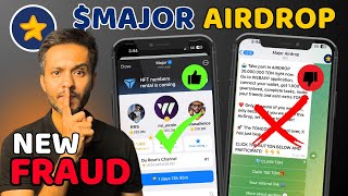 Major Airdrop Big Update  MAJOR New Fraud or Scam on Telegram  Fake Major Airdrop Bot [upl. by Ainel]