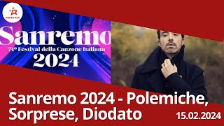 Sanremo 2024 vincitori polemiche Diodato e gli Skelters [upl. by Manfred]