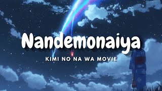 Nandemonaiya  kimi no na wa movie vocalsno music [upl. by Lovich]