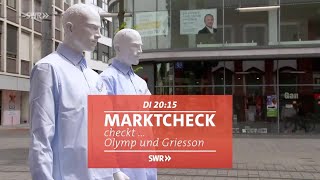 quotMarktcheck checkt quot Olymp und Griesson  de Beukelaerquot im SWR Fernsehen [upl. by Salomi]