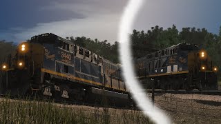 Trainz 2022 CSX 3440 leading a loaded coal drag [upl. by Tadd635]