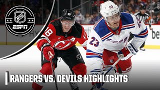 New York Rangers vs New Jersey Devils  Full Game Highlights  NHL on ESPN [upl. by Shem]