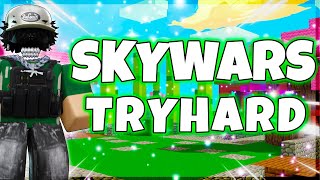 TRYHARD Skywars GAMEPLAY 👑⚔️ Roblox Bedwars Gameplay [upl. by Womack]