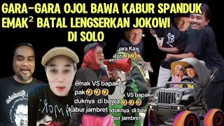 Parodi Ngakak Gelandangan Politik grebek Jokowi di Solo Spanduk Emak2 malah dibawa kabur Ojol [upl. by Ennail110]