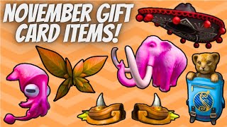 Roblox November 2024 Gift Card Items [upl. by Ahteres]