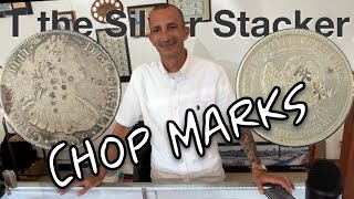 Coin Shop Owner Shows Chop Marks on 8 Reales and Trade Dollars [upl. by Ahsimot]