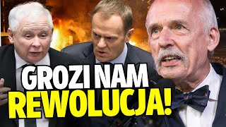 KorwinMikke BARDZO OSTRO o POJMANIU Kamińskiego i Wąsika i PROTEŚCIE Kaczyńskiego [upl. by Iosep]