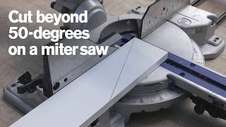 How to Make Acute Cuts With a Miter Saw [upl. by Marceau519]