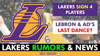 Lakers Sign 4 Players In NBA Free Agency  LeBron James RECRUITING Superstars to LA  Lakers News [upl. by Relyc]