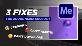 How To Fix Media Encoder Stop the crashing how to download amp Alternative to using it [upl. by Cos]