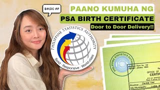 PSA BIRTH CERTIFICATE Online Application 👶🏻 2022  Madali lang pala [upl. by Harneen]