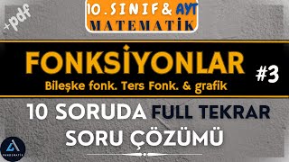 10Sınıf Fonksiyonlar Soru Çözümü ve Full tekrar [upl. by Mahmoud6]