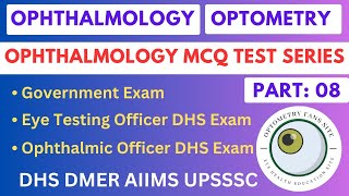 Part 8 Ophthalmology mcq Test series [upl. by Yrekcaz]