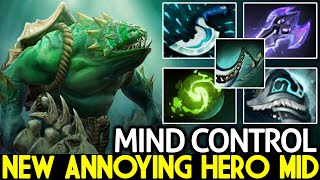 MIND CONTROL Tidehunter New Annoying Mid with Aghanims Shard Dota 2 [upl. by Enelyam]