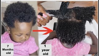 Use this method once a week and your childs hair will never stop growing Aloe vera for hair growth [upl. by Tris554]