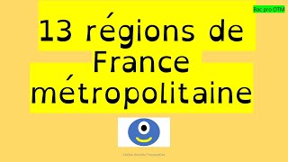 13 régions de France métropolitaine otm geography logistique régionsdefrance [upl. by Dnamra]