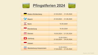 Pfingstferien 2024 [upl. by Arhsub]