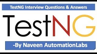 TestNG Interview Questions and Answers  TestNG Framework Interview Questions [upl. by Aronoh262]