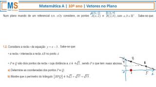 Matemática 10º Ano  Vectores e Rectas no Plano [upl. by Daniels]