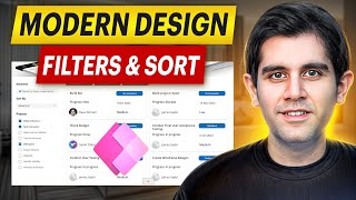 Design Modern Filter UI in Power Apps  How to Search Filter amp Sort [upl. by Areyk269]