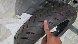 apollo alpha s1 installation in my pulsar rs200 rear tyre 13070 r17 [upl. by Leffen]