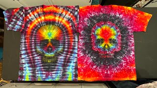 Rainbow Skull Tie Dyes Two Ways [upl. by Yager]