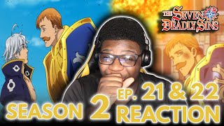 Anime Reactor REACTS to ESCANOR VS ESTAROSSA Seven Deadly Sins Season 2 Episode 21 amp 22 REACTION [upl. by Ayouqes]