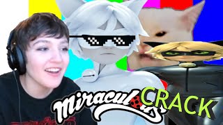 REACTING to MIRACULOUS CRACK  quotChat Blancquot amp quotLe Wide Noirquot [upl. by Clarkson]