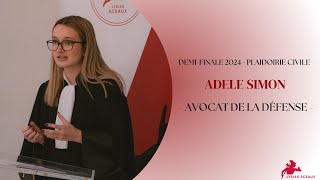 Adèle SIMON  Demi finale Lysias Sceaux 2024  Plaidoirie pénale [upl. by Anehsat]