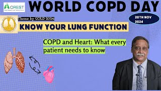 WORLD COPD DAY Know your lung function I COPD and Heart I CREST India [upl. by Rahsab]