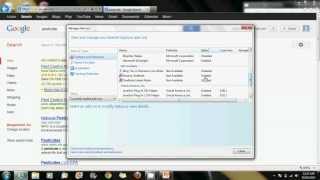 how to disable and enable add ons on windows 7 [upl. by Makell]