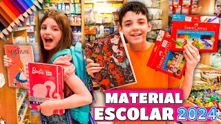 COMPRANDO NOSSO MATERIAL ESCOLAR 2024 [upl. by Ennairda503]